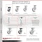 Service Caster 4 Inch V Groove Semi Steel Caster Set with Roller Bearing 2 Swivel Lock 2 Rigid SCC-35S420-VGR-BSL-2-R-2 - alternate 4
